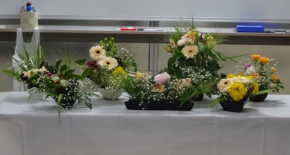 心のおしゃれ講座「食卓の花を楽しむ」全作品