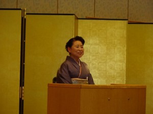 関西作法会平成26年度許状式田野会長挨拶