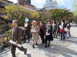 京都散策の様子